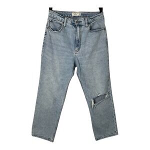 Abercrombie & Fitch Size 30/10 Women The Ankle Straight Ultra Hi Rise Jeans Blue